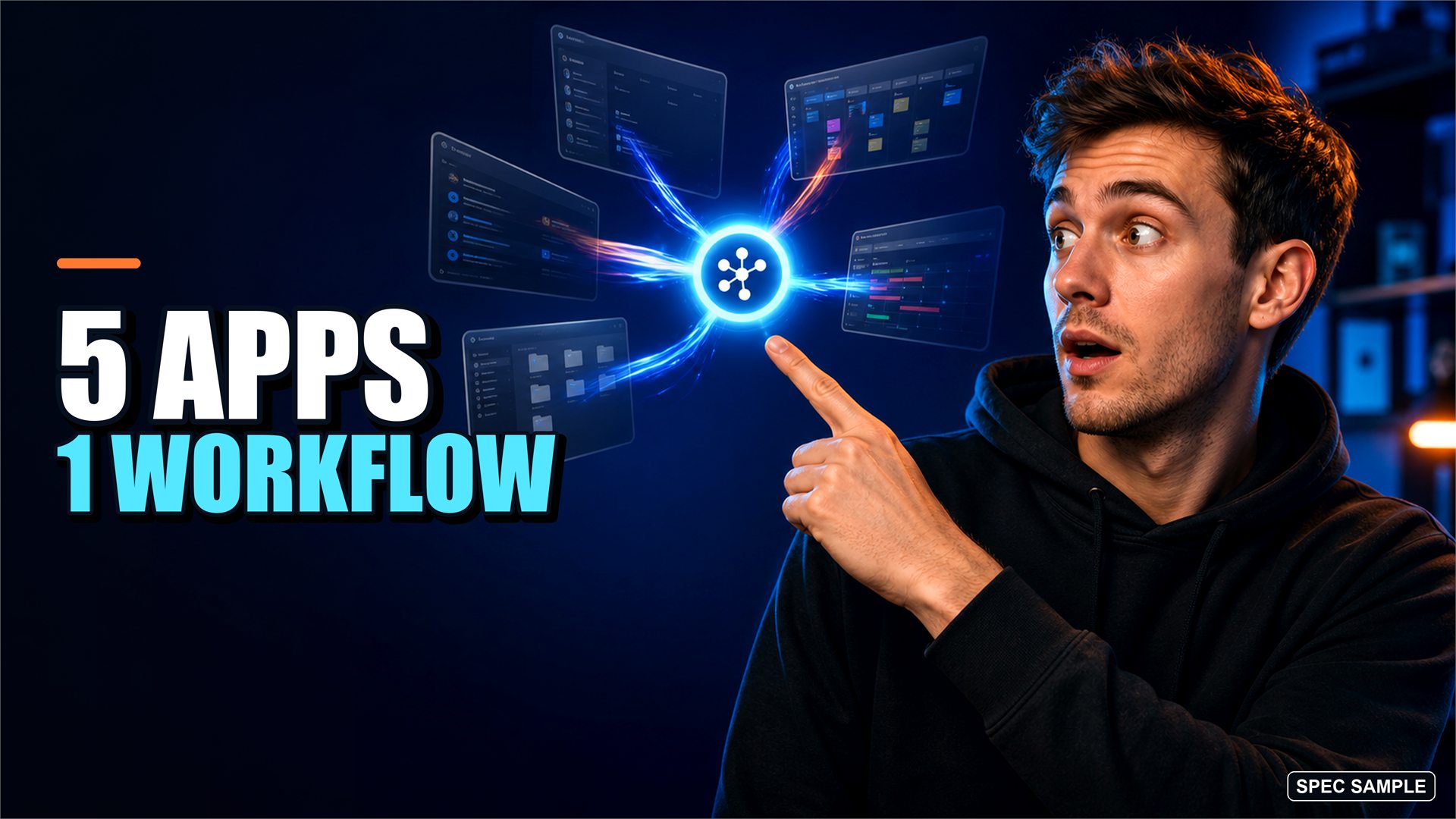 AI workflow thumbnail focused on the outcome