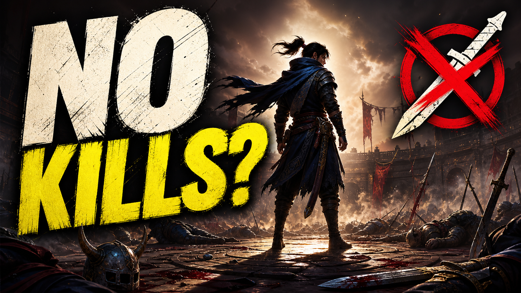 Gaming thumbnail with the words No Kills